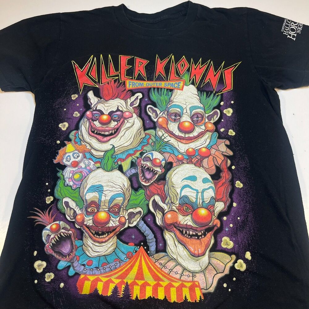 KILLER KLOWNS FROM OUTER SPACE Evil Clown Dark Horror T SHIRT Sz Mens S